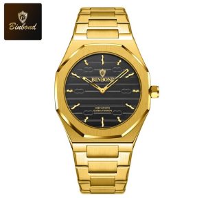 BINBOND 818 Stainless Steel Quartz Fashionable Premium Watch - Sohan Online Shop