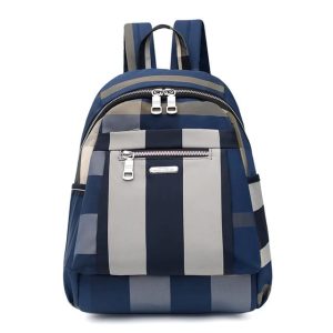 Nylon Backpack Durable Waterproof Casual Shoulder Bag (Blue Color) - Sohan Online Shop