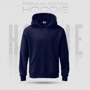 Solid Color Hoodie Navy - Sohan Online Shop