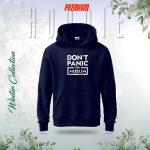 Don't Panic-I am Muslim Islamic Hoodie Nevi Blue