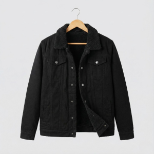 Denim Sherpa Lined Jacket - Sohan Online Shop