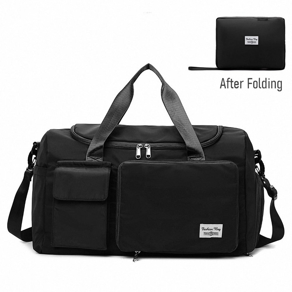 Jr4vUjS6WXcVkCcKhhoDjv7y9EHWnhaaF3leT5Sl.jpg Fashionable Large Capacity Travel & Gym Bag - Black - Sohan Online Shop