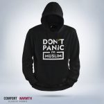 Don't Panic Islamic Hoodie Black