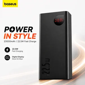 Baseus Adaman 20000mAh 22.5W Metal Power Bank - Sohan Online Shop