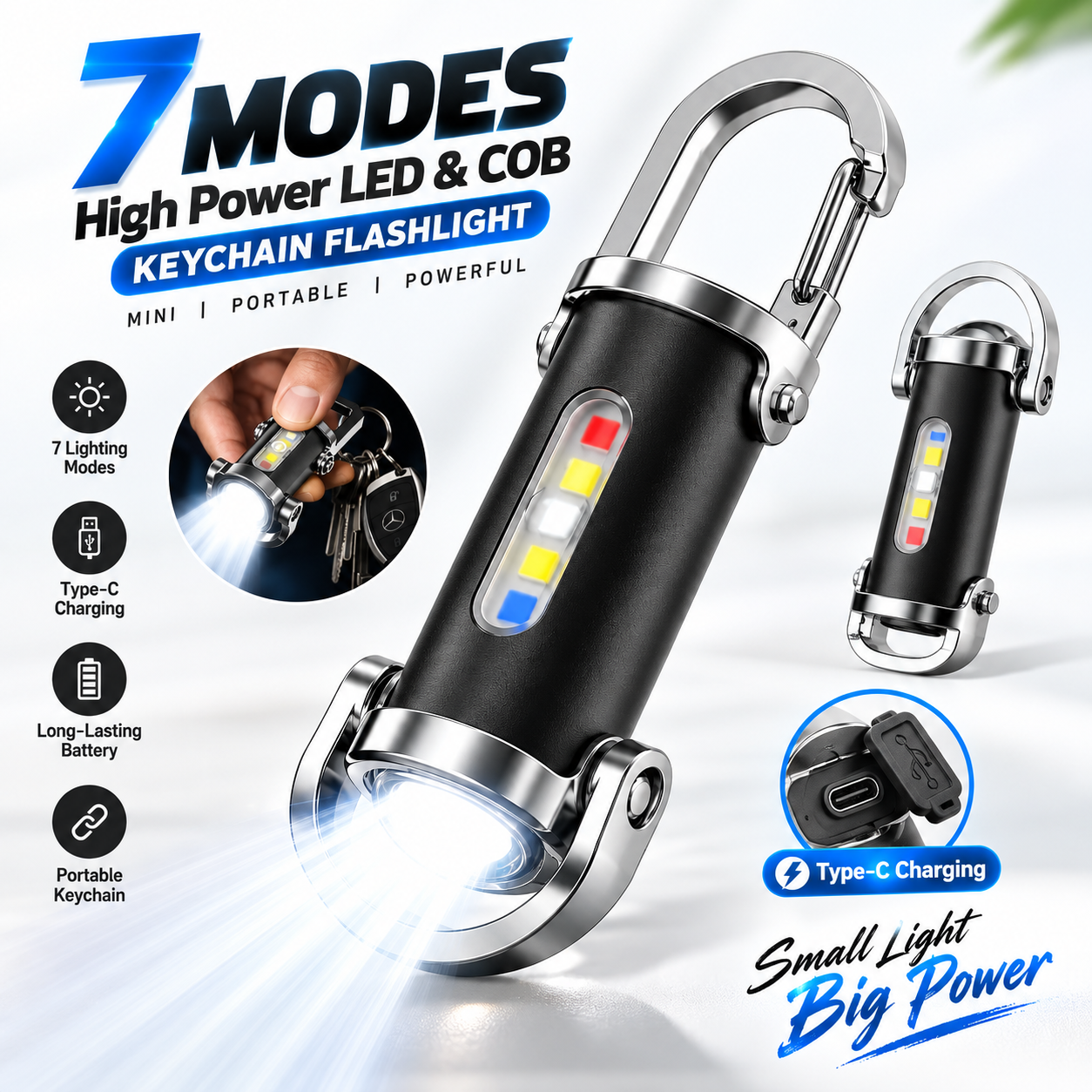 KphtuG2vMflnFdPjTxfGZ1FCfpd4HWGLaxuvqEhC.png 7 Modes High Power LED & COB Keychain Flashlight - Sohan Online Shop
