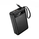 Hoco MMJ-04 20000mAh 35W PD Fast Charging Power Bank with Built-in Type-C Cable, LED Digital Display, QC3.0 & 22.5W Super Fast Charger for iPhone, Samsung, iPad & Type-C Devices - Sohan Online Shop