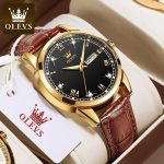 OLEVS 6896 Luxury Simple and Modern Watch (Black) - Sohan Online Shop