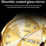 Butter Fly Lock OLEVS 9931G New Exclusive Design Quartz Watch for Men Golden - Sohan Online Shop