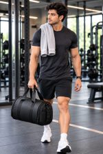 AeroMax Premium Travel Duffle Bag - Sleek Black - Sohan Online Shop