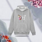 Ladies Comfortable Butterflies & Flowers winter hoodie