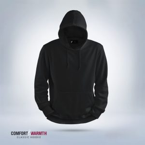 Solid colour hoodie Black - Sohan Online Shop