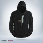 Palestine-Map Islamic Hoodie Black