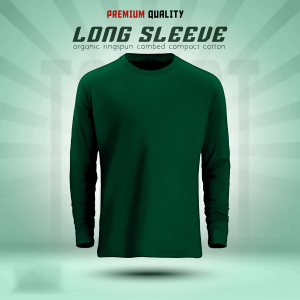 Men's Full Sleeve Solid T-Shirt- Green - Sohan Online Shop