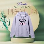 Ladies Comfortable Meow- Light Purple winter hoodie