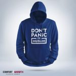 Don't Panic Islamic Hoodie Royal Blue