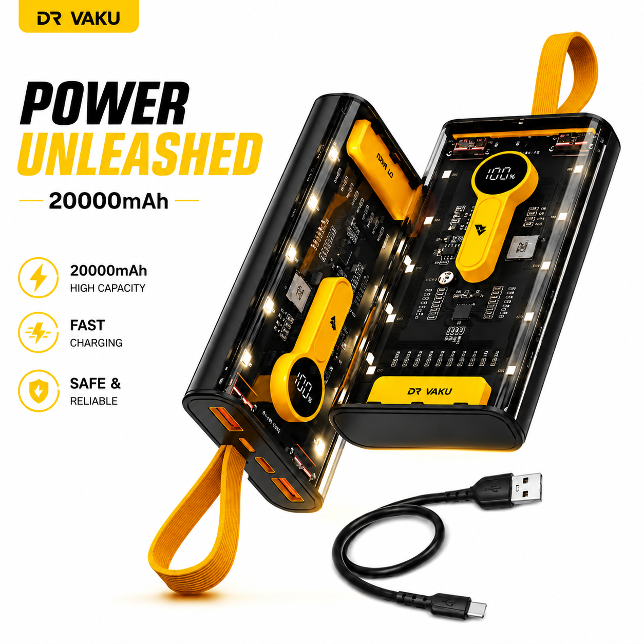 QvHFgpdpqQnzxtnH5Z2o2GW2P2BhYY85dzBukPl8.png Transparent 66W High-Speed Power Bank 20000mAh - Sohan Online Shop