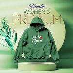 Ladies Comfortable Queen2-Green winter hoodie