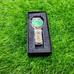 Citizen Watch Silver & Golden Chain with Green Display - Sohan Online Shop