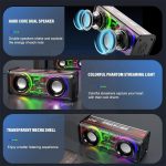 V8 Transparent Mechanical TWS Wireless Bluetooth Speaker - Sohan Online Shop