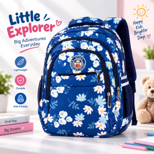 Cute Floral Print Kids Backpack - Sohan Online Shop