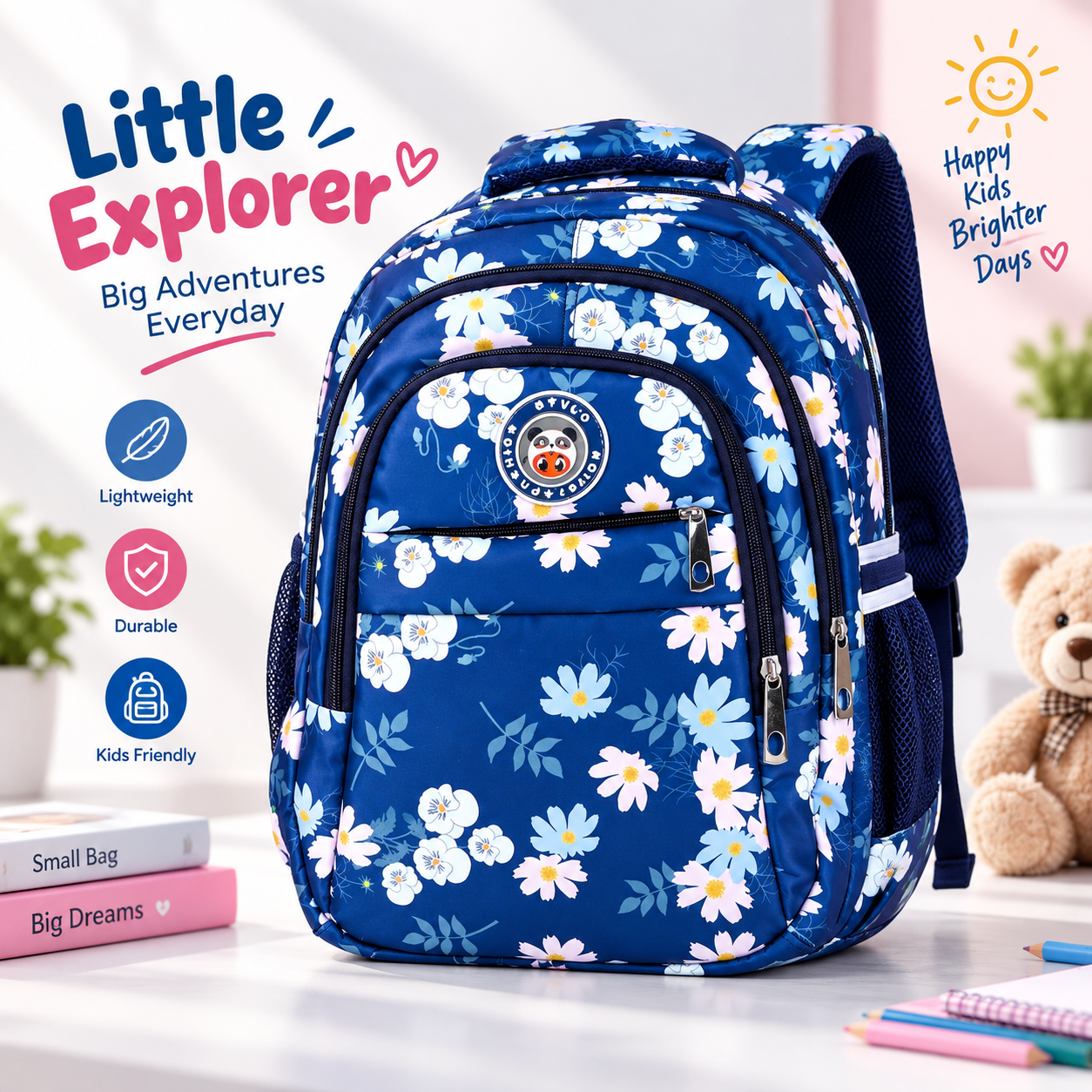 Sa9sI59UjzHKWvdx4wTtMrYr4knVWtDEuwXo4vBJ.png Cute Floral Print Kids Backpack - Sohan Online Shop