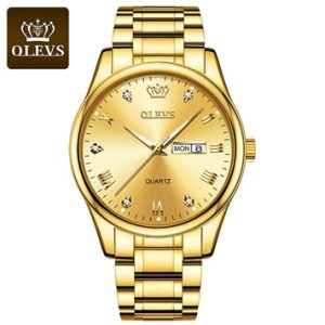 Olevs Luxury Men’s Quartz Watch (Golden ) - Sohan Online Shop