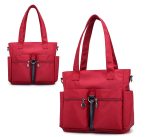 Women Casual Large Capacity Waterproof Oxford Cloth Bag (maroon) - Sohan Online Shop
