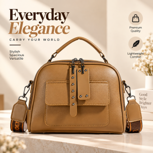 Huinian XR998-80 High-End Women's Large Capacity Commuting Handbag (Brown) - Sohan Online Shop