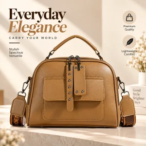 Huinian XR998-80 High-End Women's Large Capacity Commuting Handbag (Brown) - Sohan Online Shop