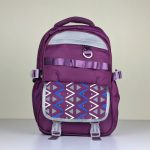 Multi-Pocket Casual Backpack with Geometric Flap - Sohan Online Shop