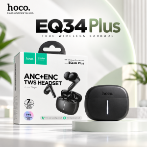 Hoco EQ34 Plus True Wireless ANC+ENC Bluetooth Earbuds - Sohan Online Shop