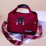 Large Capacity Waterproof Anti-theft Fashion (maroon) - Sohan Online Shop