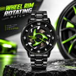 360° Rotating Car Wheel Rim Quartz Watch - Sohan Online Shop