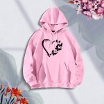 Ladies Comfortable Love Butterflies winter hoodie