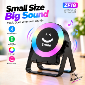 ZF18 2-in-1 Sensor Bluetooth Speaker & Foldable Mobile Holder - Sohan Online Shop