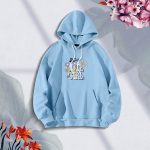 Ladies Comfortable Cute Girl-Sky Blue winter hoodie