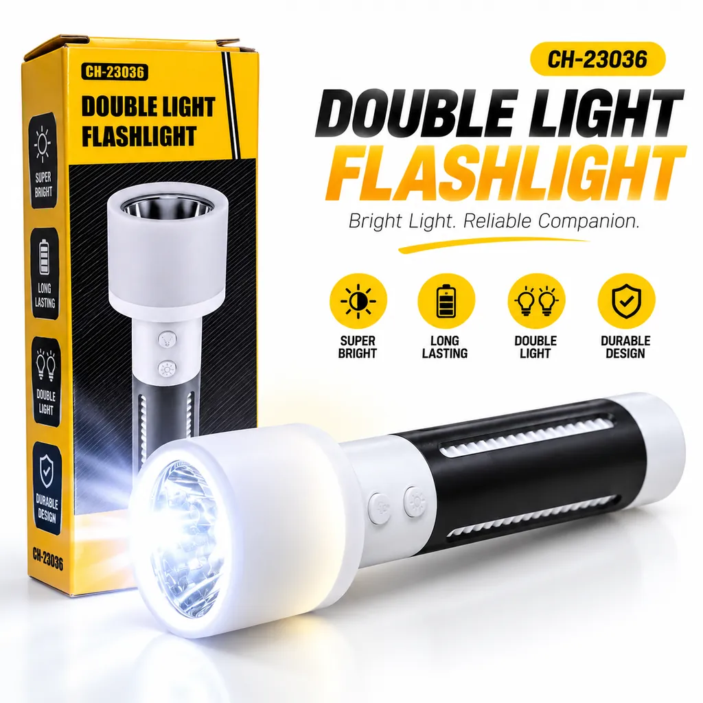 2-in-1 Rechargeable Double Light Torch & Reading Table Lamp - Sohan Online Shop