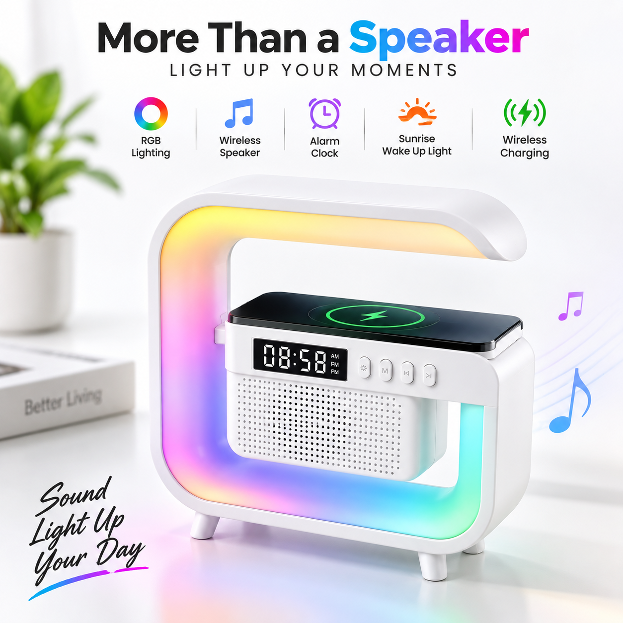 Z7o6D4TPIE8hjCJlMcILNphmVrSVp9Crnhp20IaQ.png G3 Mini Smart Light Bluetooth Speaker - Sohan Online Shop