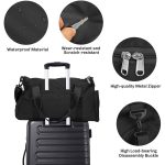 Fashionable Large Capacity Travel & Gym Bag - Black - Sohan Online Shop