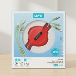 UFK 3-in-1 Retractable Super Fast Charging Cable (A031) - Sohan Online Shop