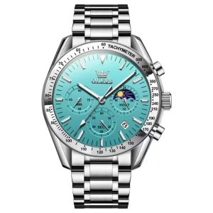 Butter Fly Lock OLEVS Watch for mens (stell chain paste dial ) - Sohan Online Shop
