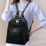 Women's Designer High-Quality Soft Nylon Backpack (Black) - Sohan Online Shop