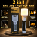 2-in-1 Rechargeable Double Light Torch & Reading Table Lamp - Sohan Online Shop