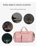 Fashionable Large Capacity Travel & Gym Bag - Pink - Sohan Online Shop
