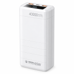 Remax RPP-310 Dinba Series 40000mAh 65W Fast Charging Power Bank (White) - Sohan Online Shop