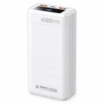 Remax RPP-310 Dinba Series 40000mAh 65W Fast Charging Power Bank (White) - Sohan Online Shop
