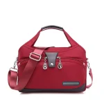 Large Capacity Waterproof Anti-theft Fashion (maroon) - Sohan Online Shop
