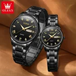 Olevs 5563 CHAIN WATCH –( Black ) For Women - Sohan Online Shop