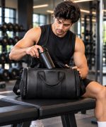 AeroMax Premium Travel Duffle Bag - Sleek Black - Sohan Online Shop