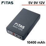 FiTAS Mini UPS 10400 mAh battery for Router, Onu, CCTV Output - Sohan Online Shop
